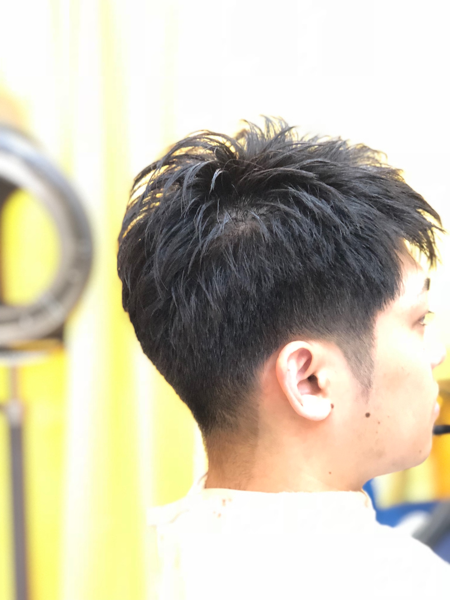 男性でもキュビズムカットでふんわり楽ちんヘアー