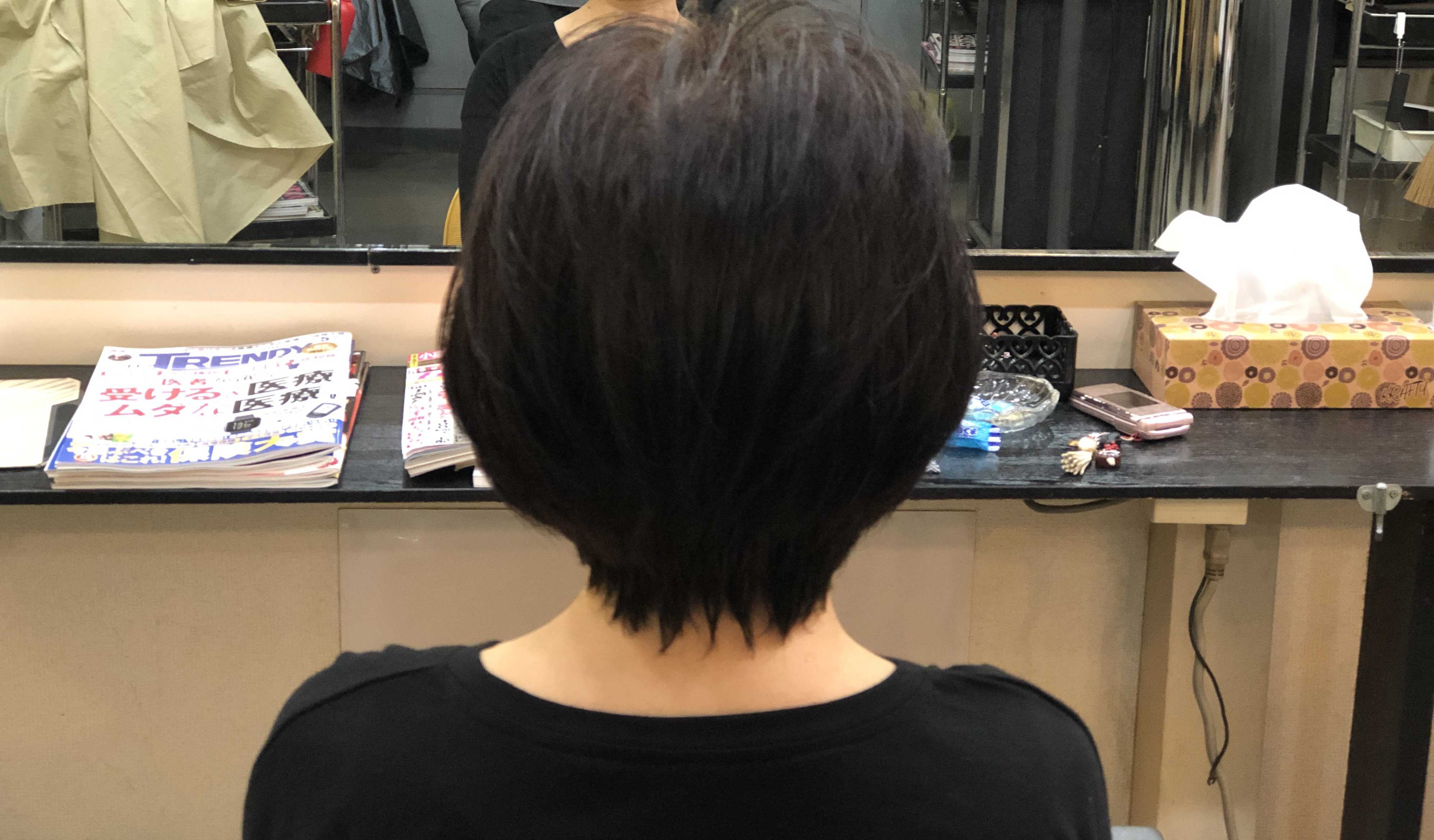 簡単ヘアースタイル　キュビズムカット