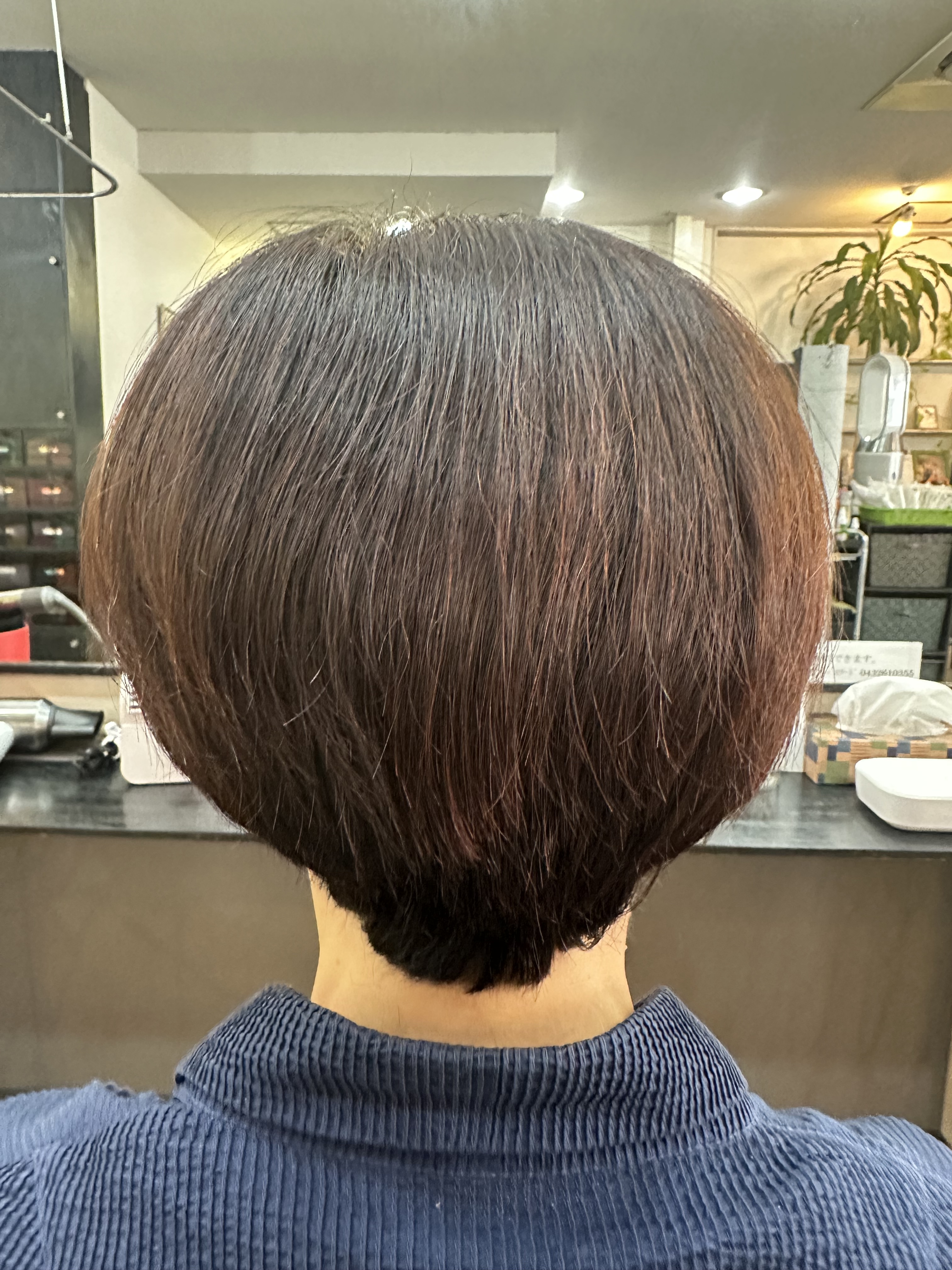 骨格修正くせ毛カット＆美らヘナ＋美ら藍😊