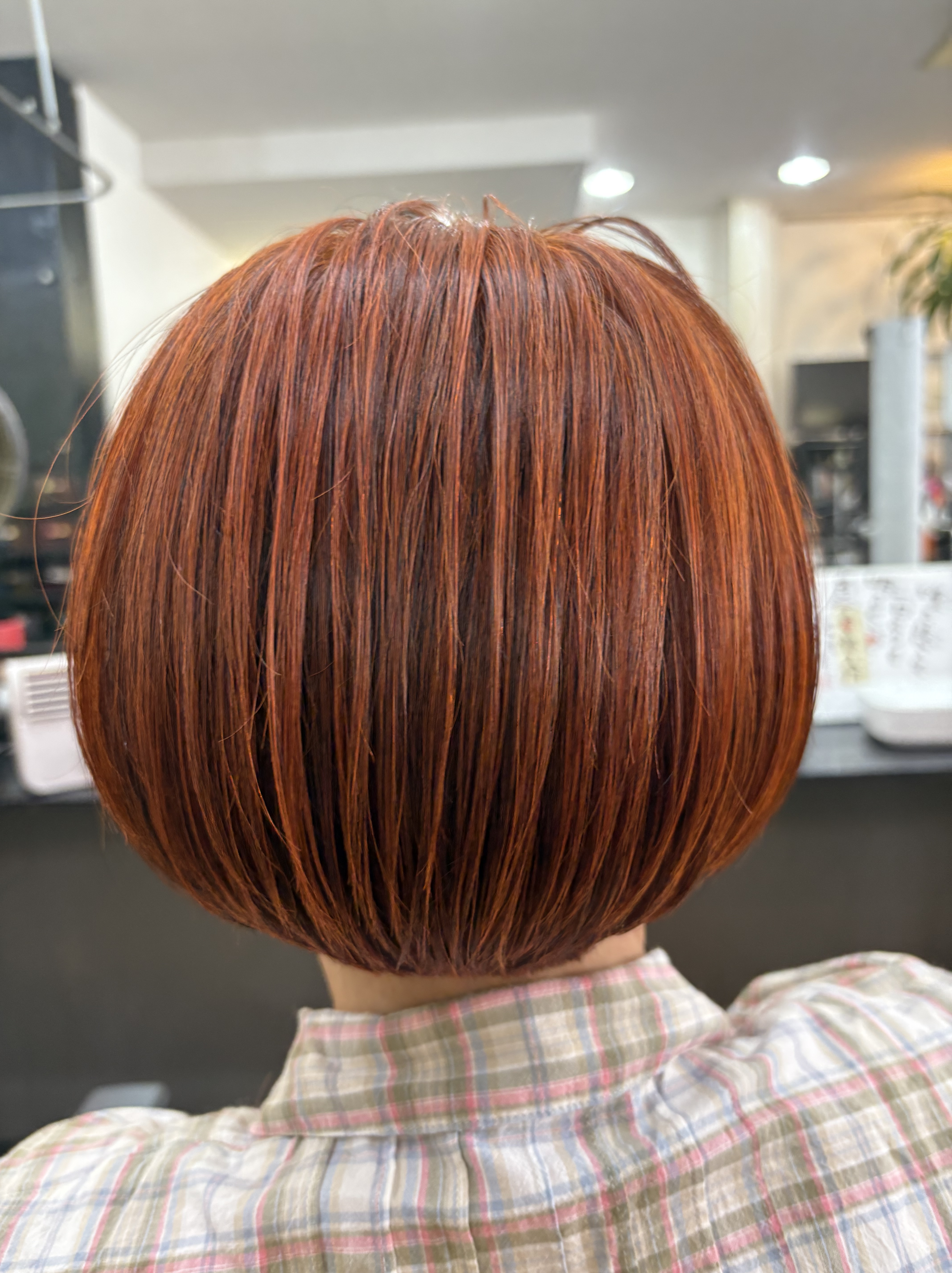 骨格修正くせ毛カット＆HQヘナ😊