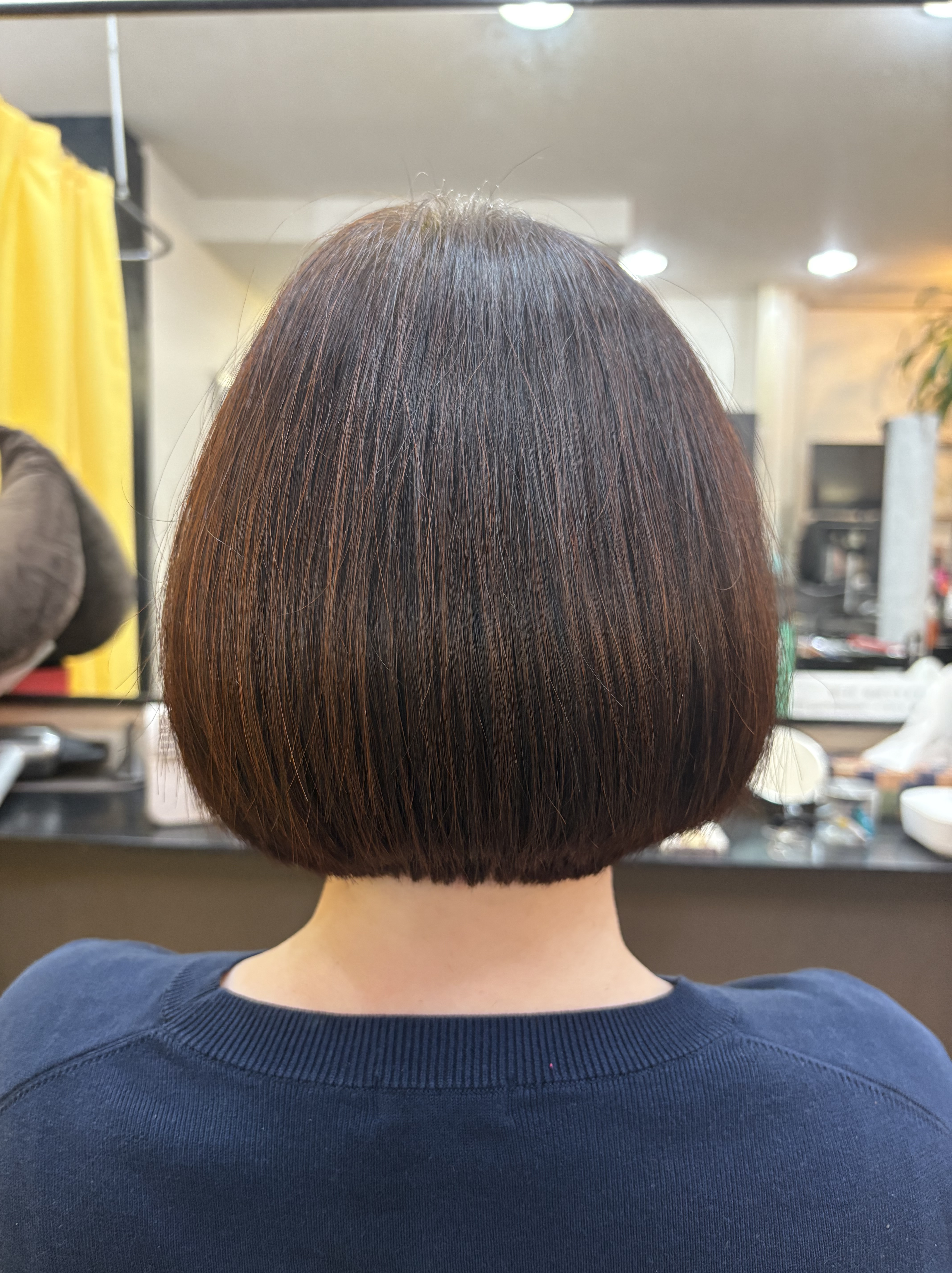 骨格修正くせ毛カット&美らヘナ+美ら藍😊