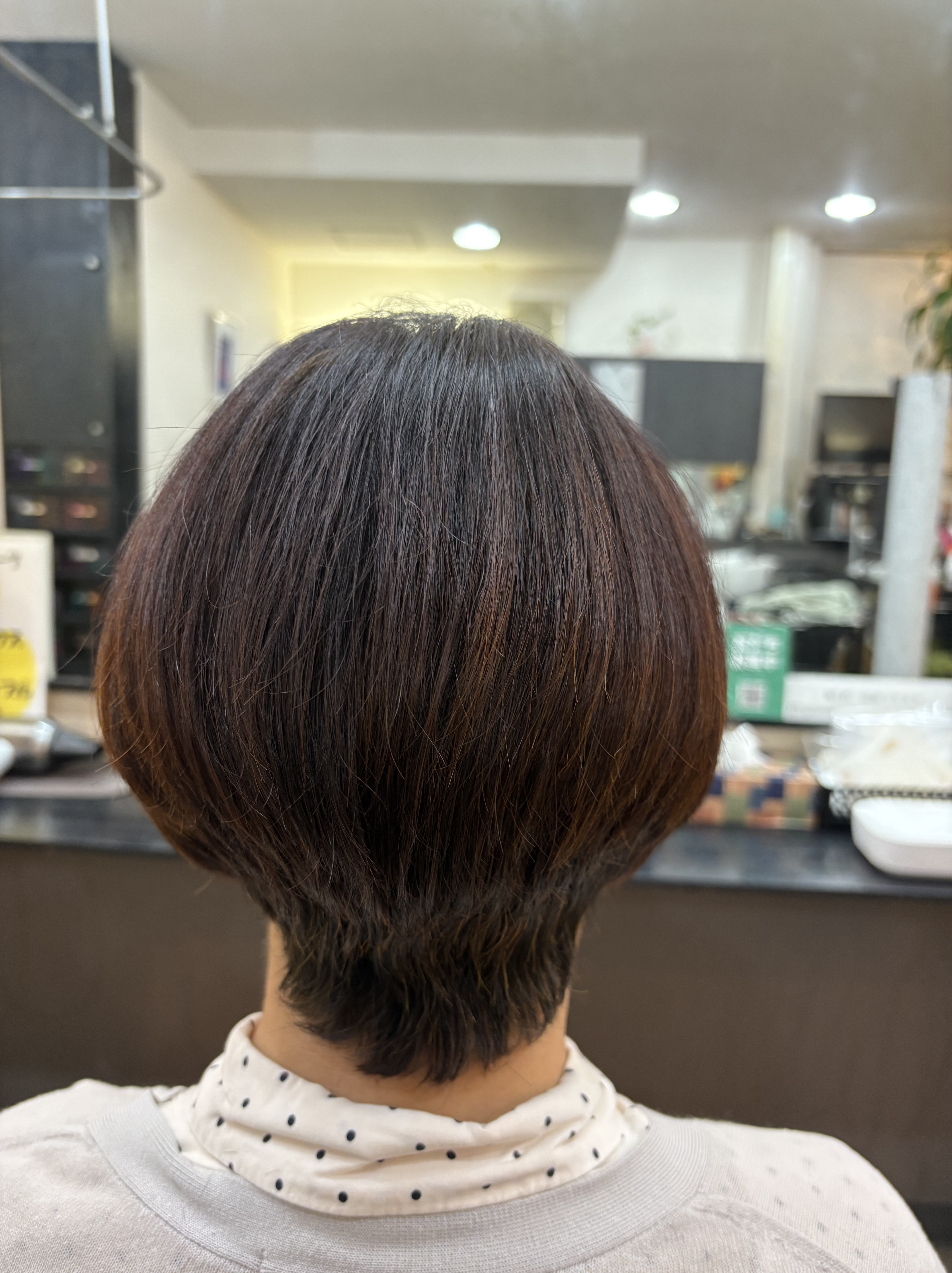 骨格修正くせ毛カット&HQヘナ+インディゴ😊