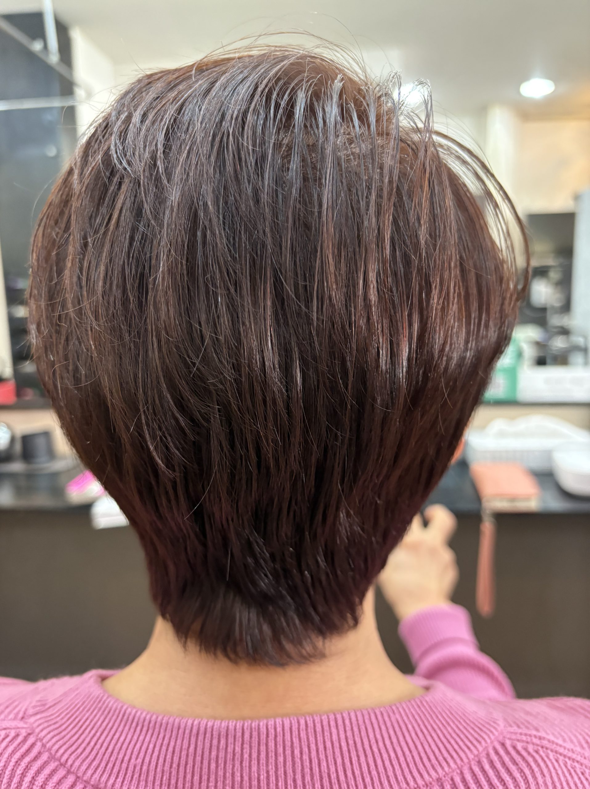 骨格修正くせ毛カットでブローレススタイル😊