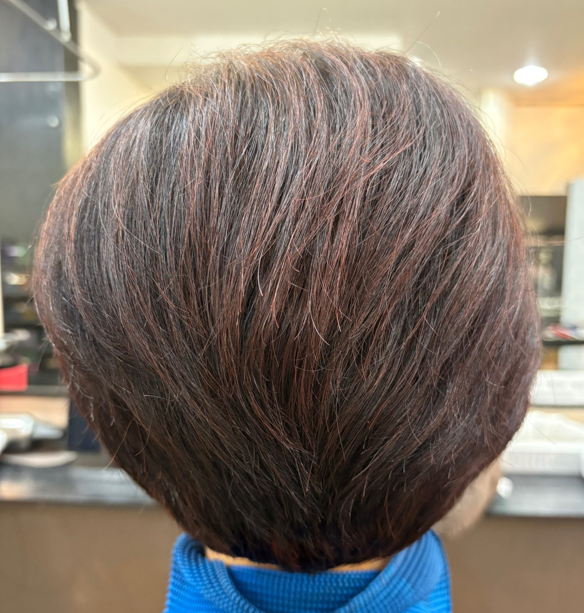 骨格修正くせ毛カット＆美らヘナ＋美ら藍😊